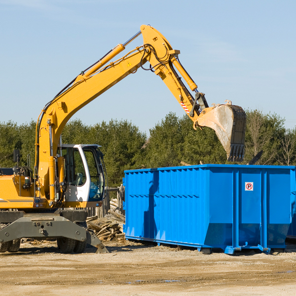 how many times can i have a residential dumpster rental emptied in Secretary MD